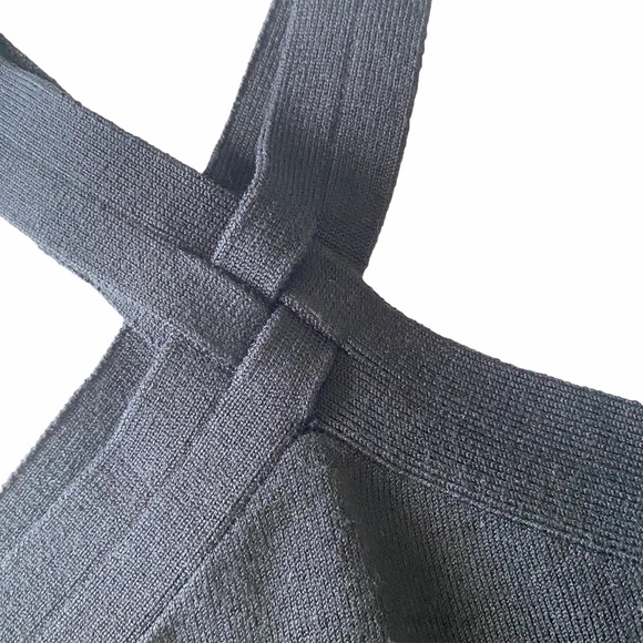 Vintage 90’s: Wayne Rogers ❤︎ Strappy Ribbed Silk Top ❤︎ Cross Front Halter Neck - Picture 11 of 15